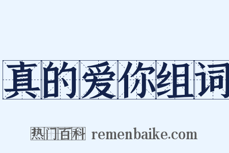 真的爱你组词是什么意思的图片